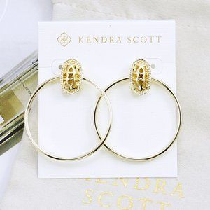Kendra Scott Mayra Filigree Earrings Gold tone